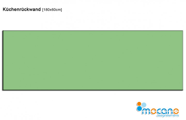 Avocado Grün - Küchenrückwand [180x60cm] | 180x60cm | Einfarbig UNI