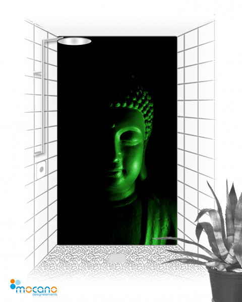 Buddha Style - 120x210cm Duschrückwand - Wohnbeispiel
