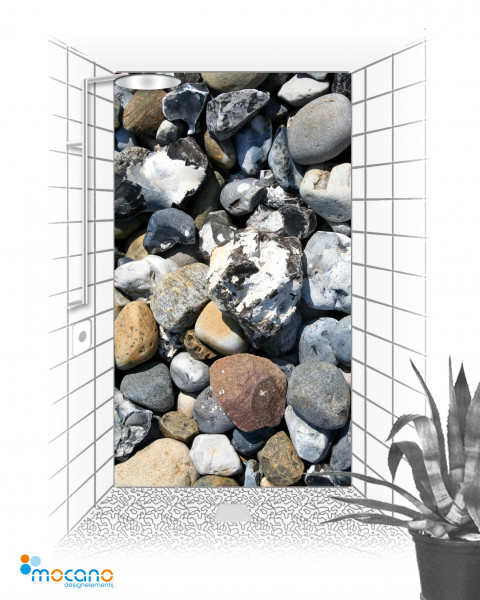 Duschrückwand - Stones 10 - Wohnbeispiel