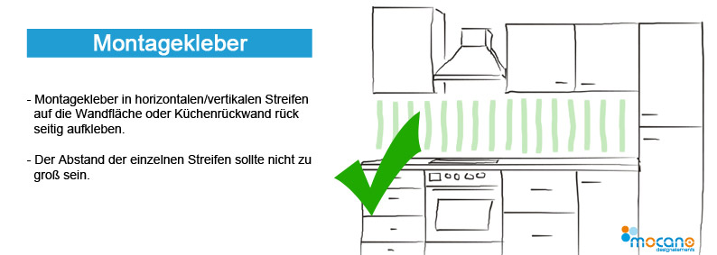 Kuechenrueckwand-anbringen-Montagekleber