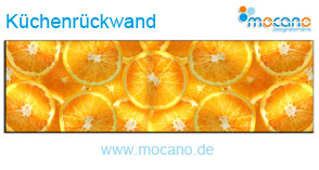 Spritzschutz Küche Orangen