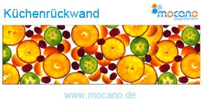 Spritzschutz Küche Früchte