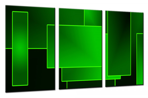 Green Lounge - Mehrteiliges Leinwandbild